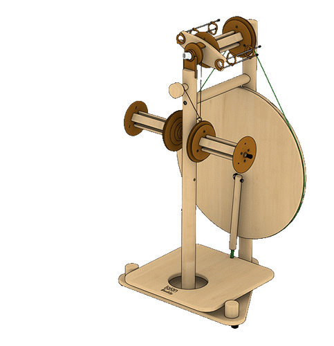 Lojan Budget Buddy Spinning Wheel - Wide Treadle