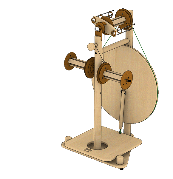 Load image into Gallery viewer, Lojan Budget Buddy Spinning Wheel - Wide Treadle
