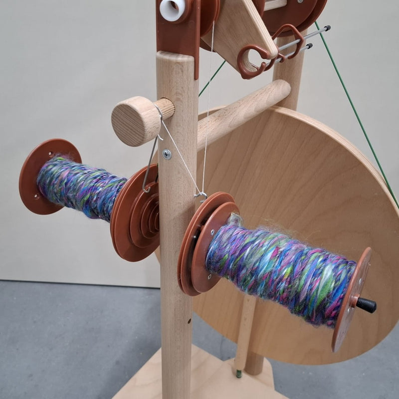 Load image into Gallery viewer, Lojan Budget Buddy Spinning Wheel - Wide Treadle
