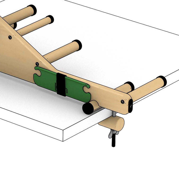 Load image into Gallery viewer, Belt Shuttle Stored on Lojan Inkle Loom
