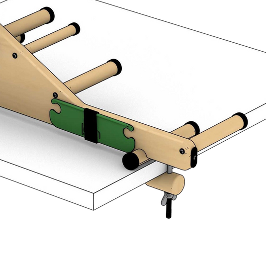 Belt Shuttle Stored on Lojan Inkle Loom