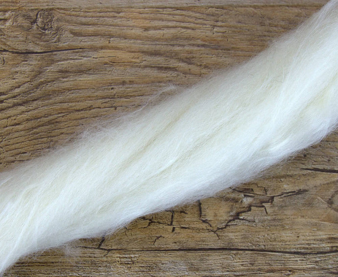 White Shetland Wool/Tussah Silk Blend